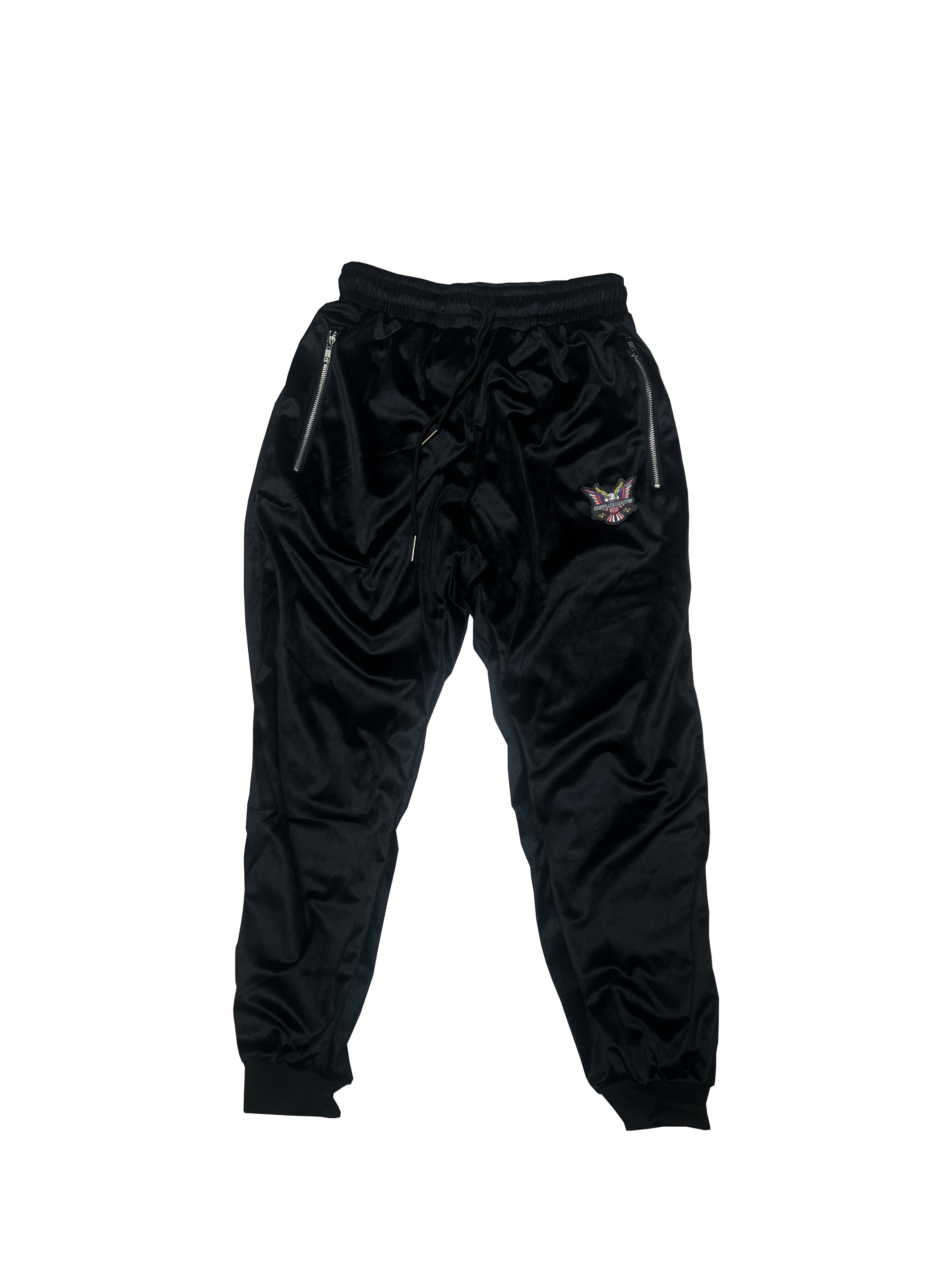 All Black Velour Track Suit