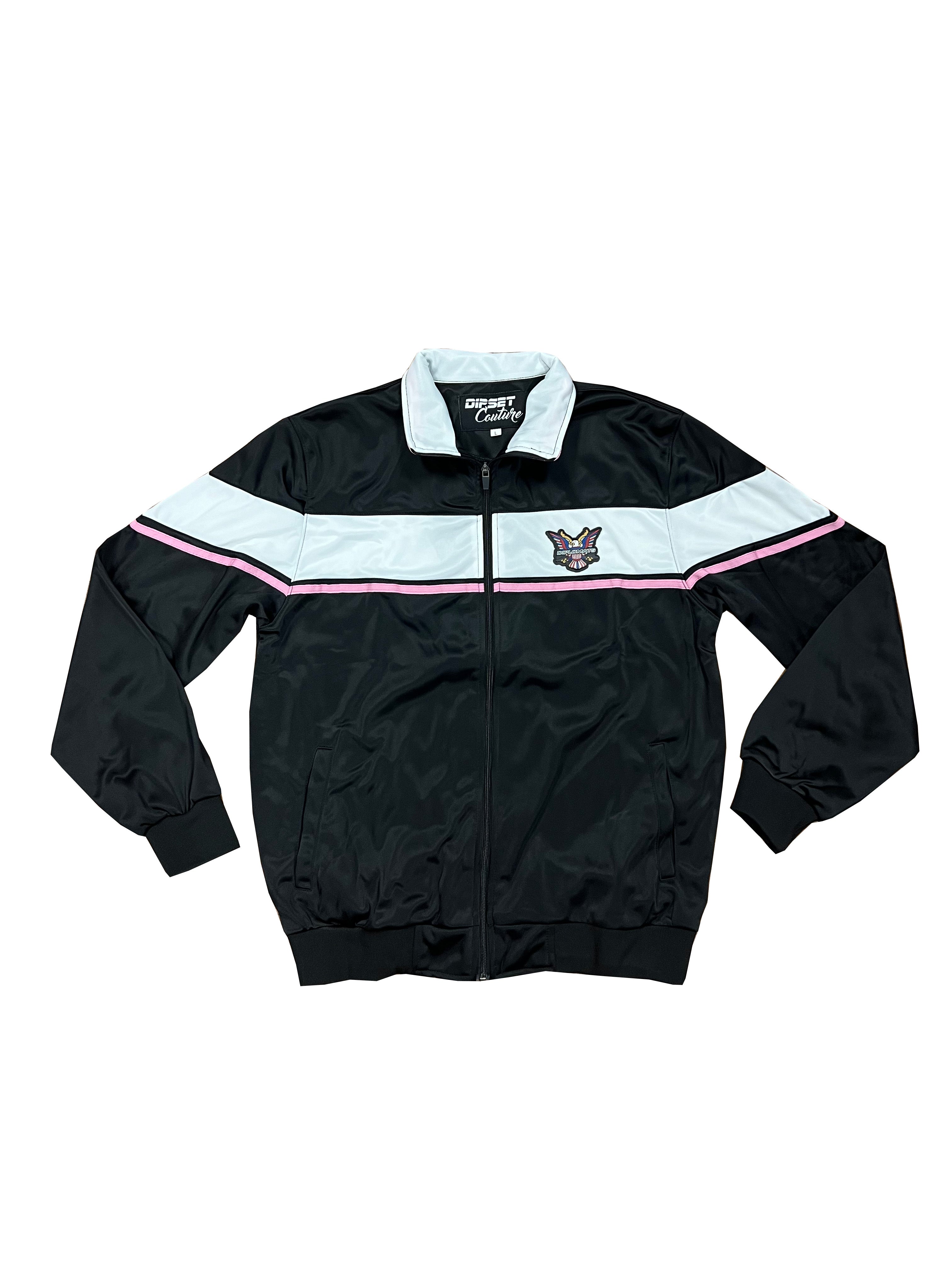 Stripes Dipset Couture Black Pink White Tracksuit