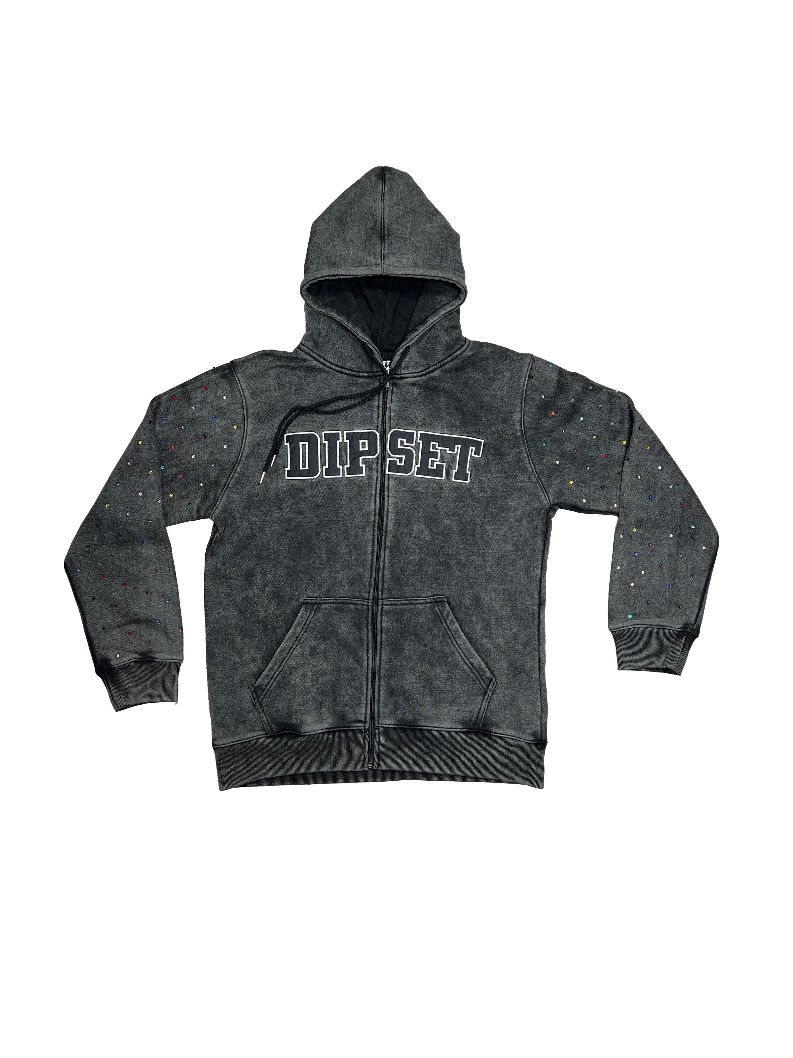 Dipset Eagle Black Washed Sweatsuit