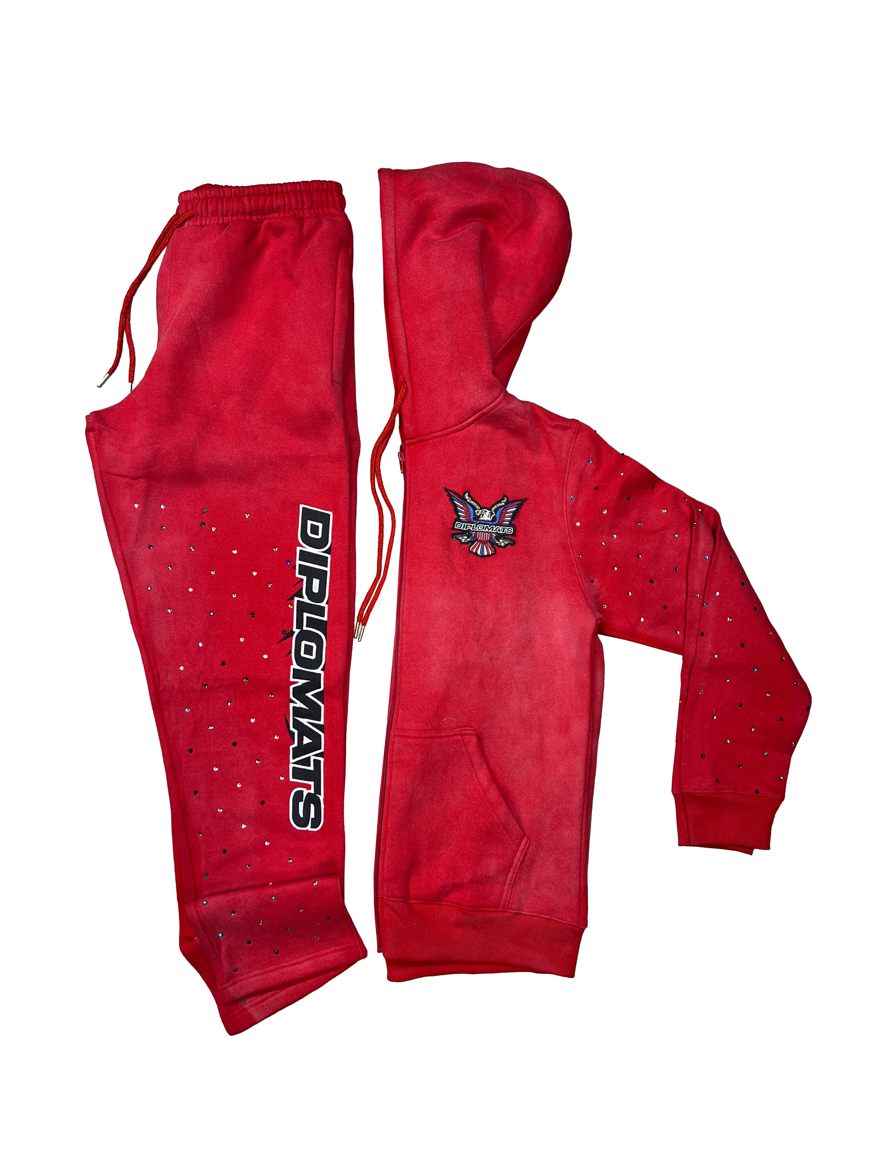 Killa Eagle Red Sweatsuit