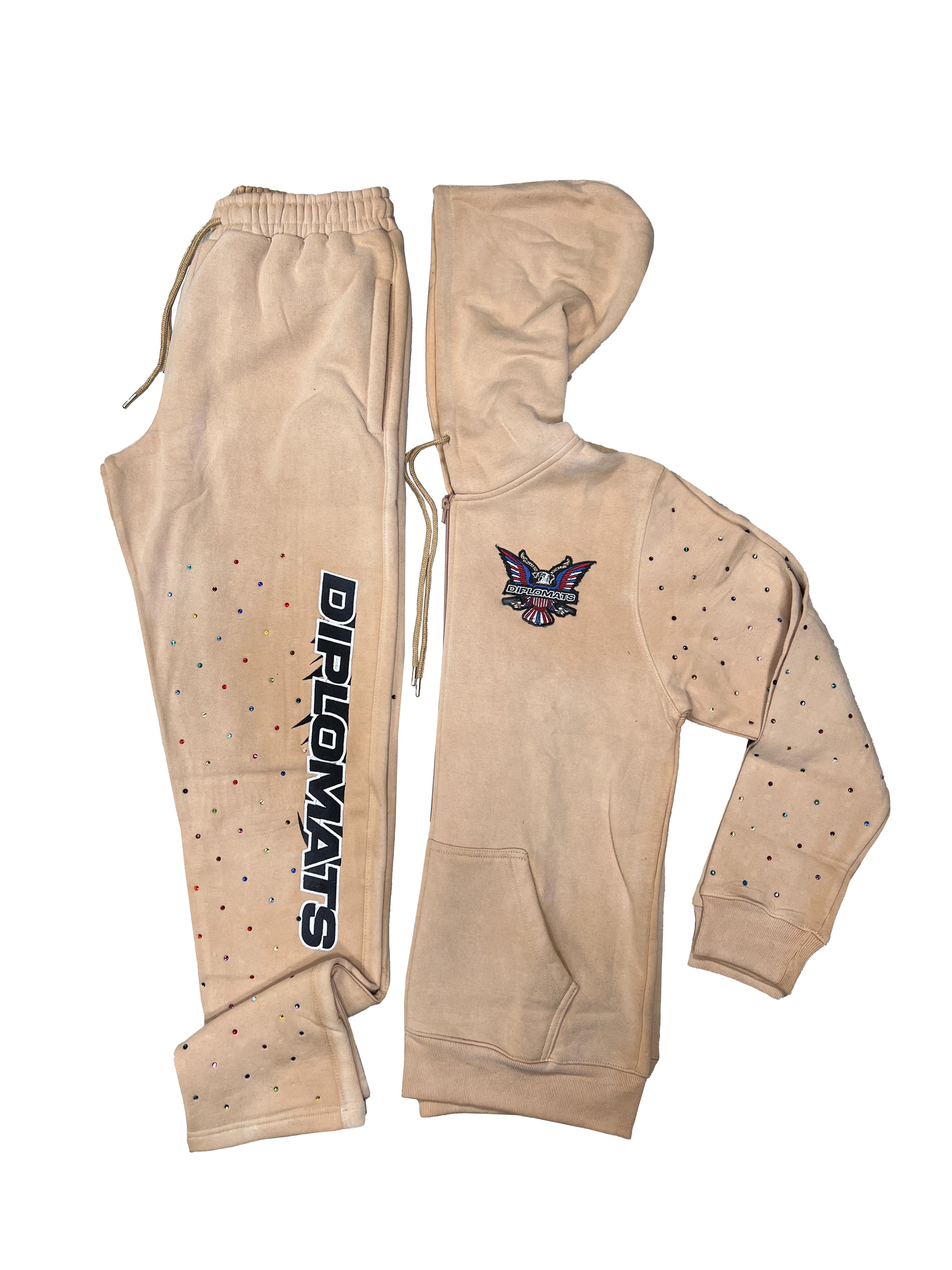 Killa Eagle Beige Sweatsuit