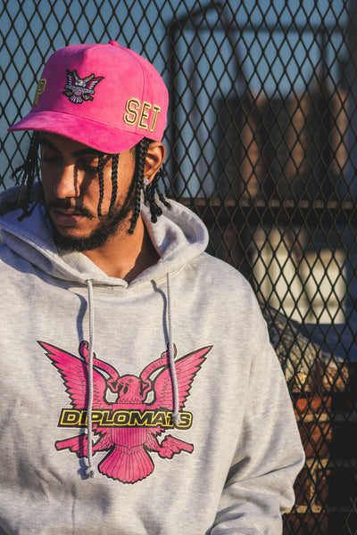 DIPLOMATIC Grey Hoodie | DIPSET COUTURE