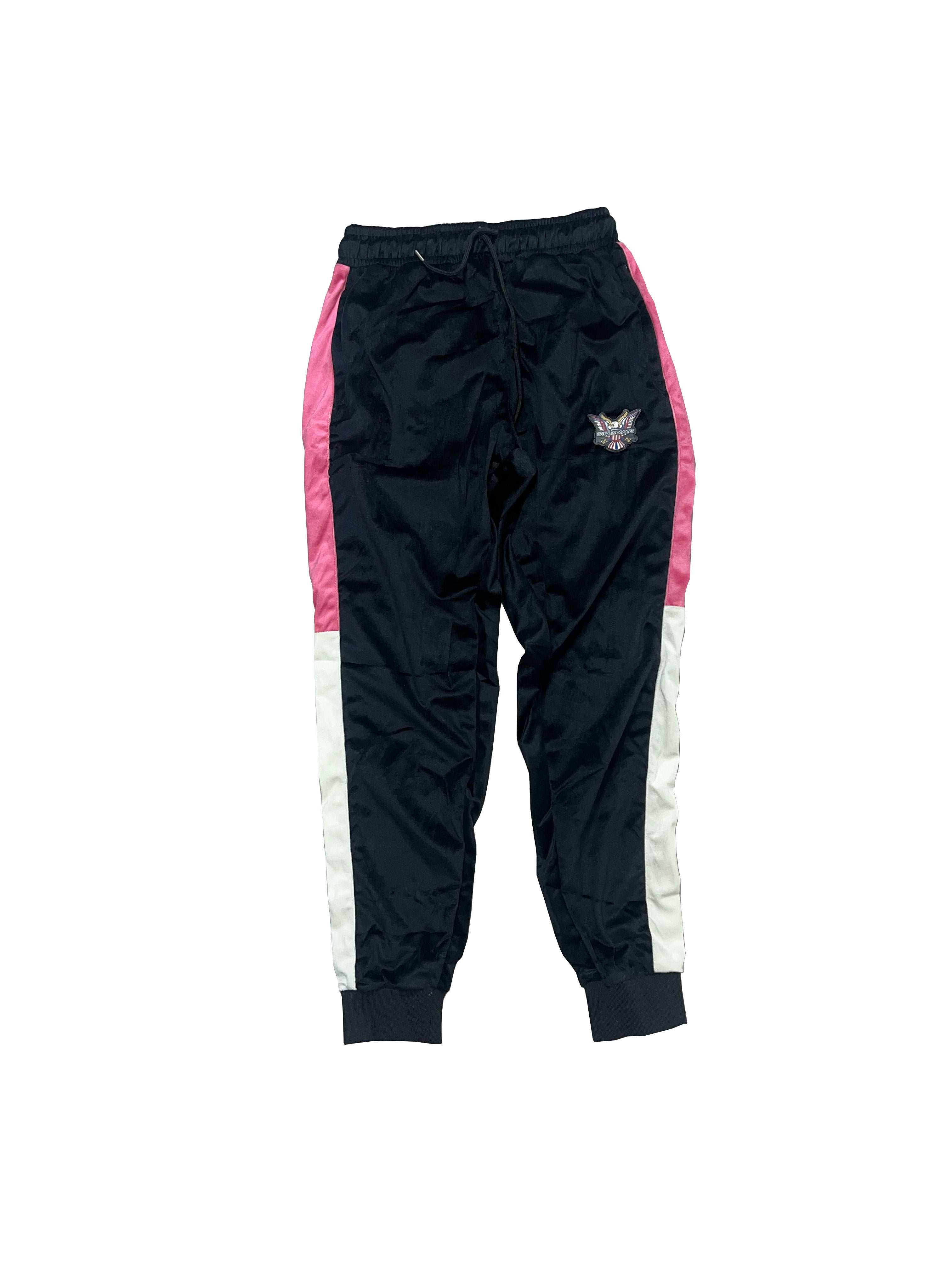 Dipset Couture Pink Half White Velour Suit