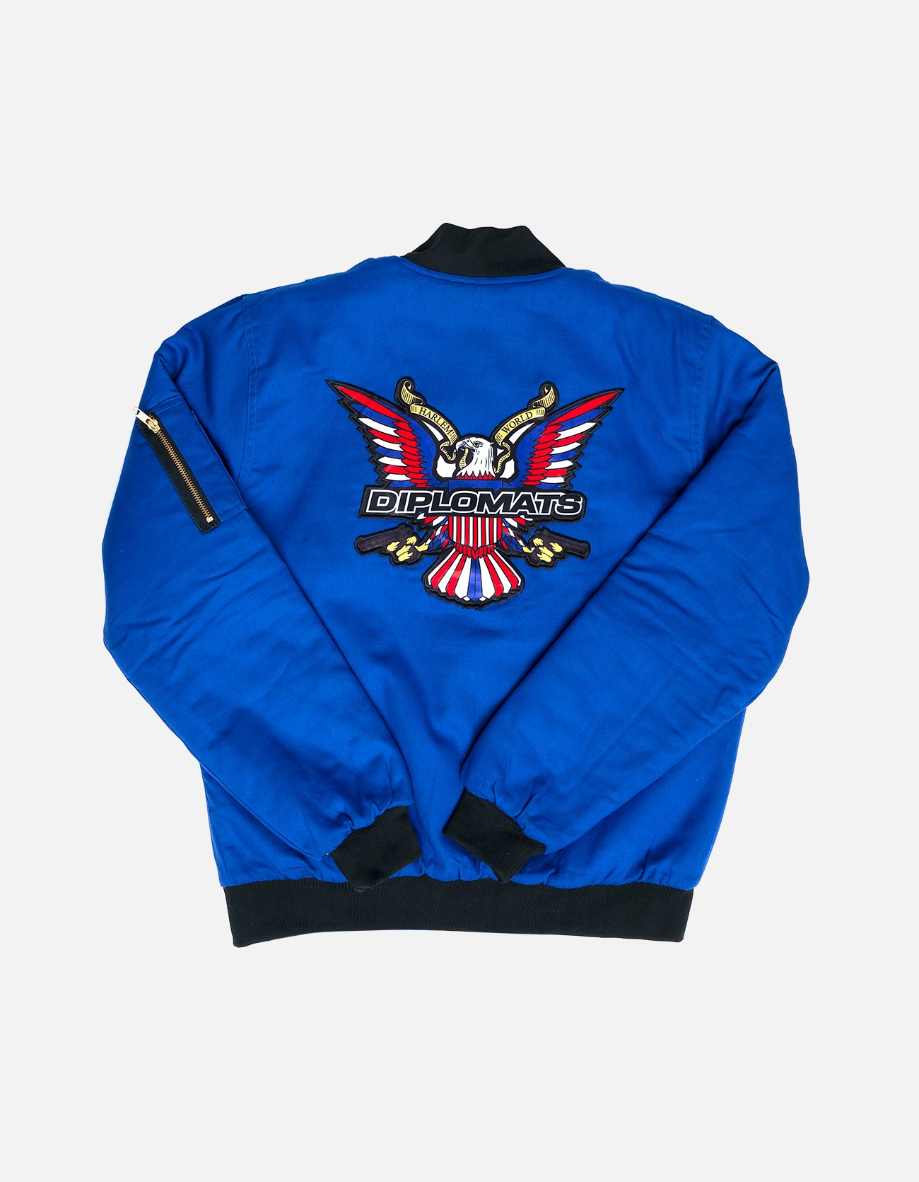 DIPSET Couture Blue Bomber Jacket