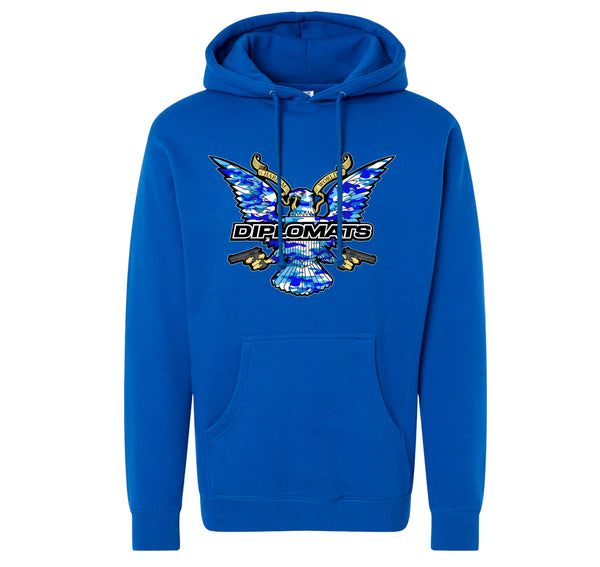 Blue Camo Eagle Hoodie | DIPSET COUTURE