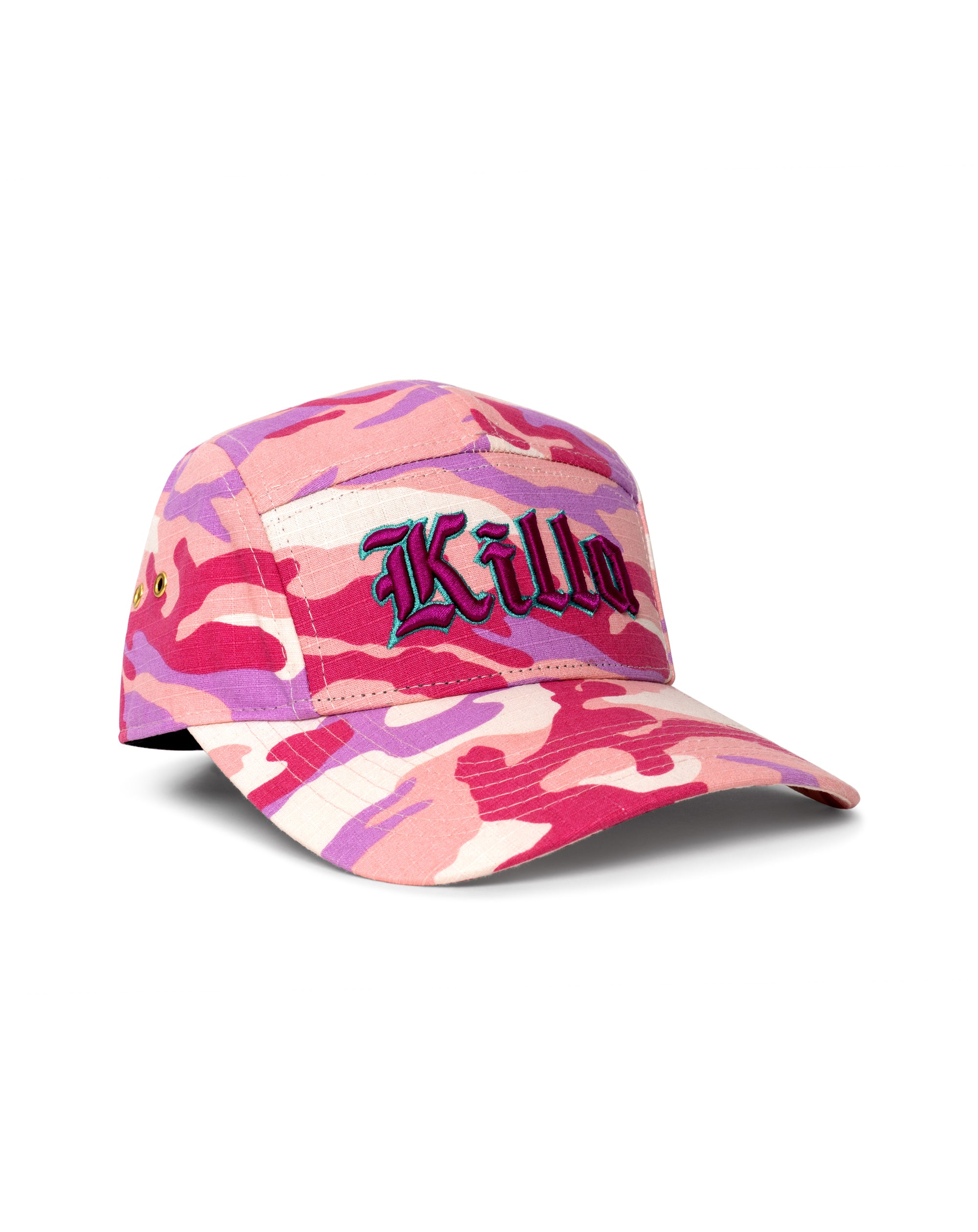 Killa Pink Camo 5 Panel Hat