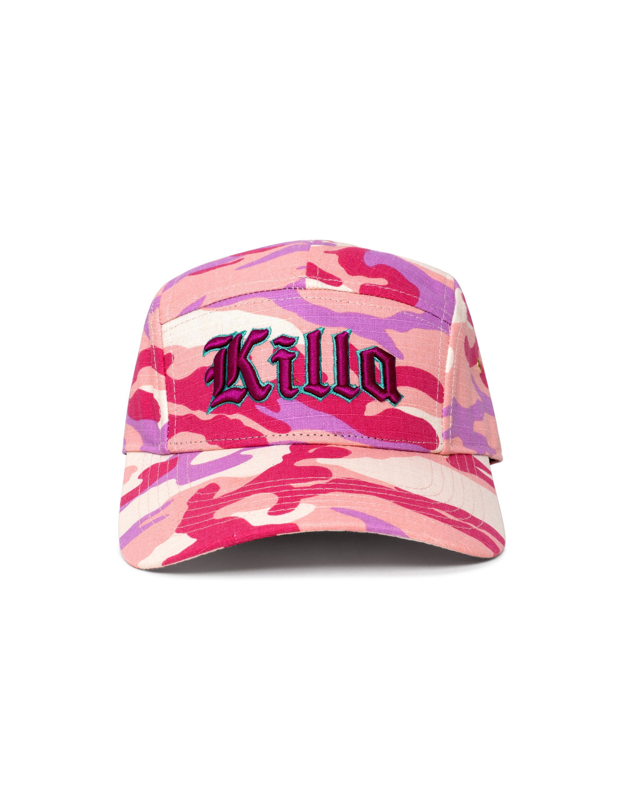 Killa Pink Camo 5 Panel Hat