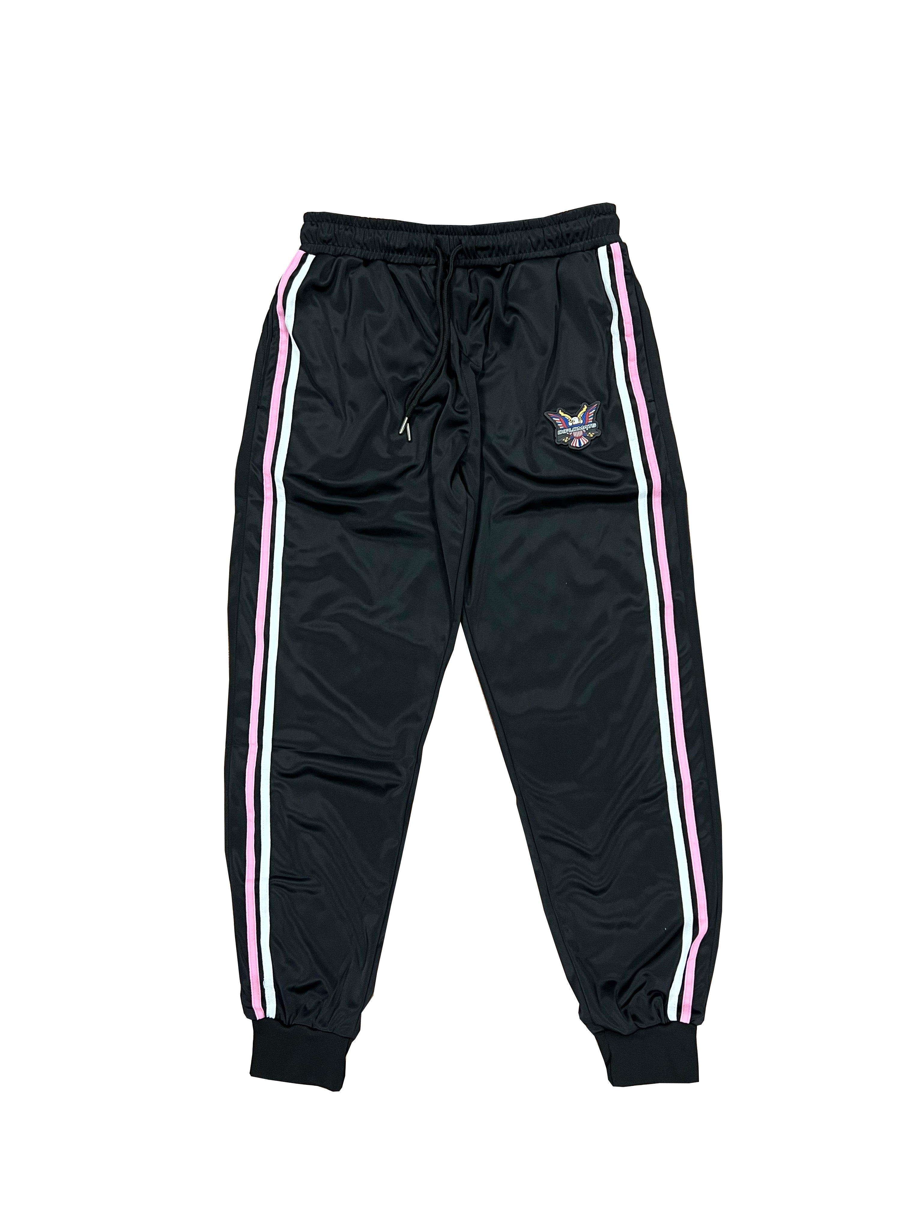 Stripes Dipset Couture Black Pink White Tracksuit
