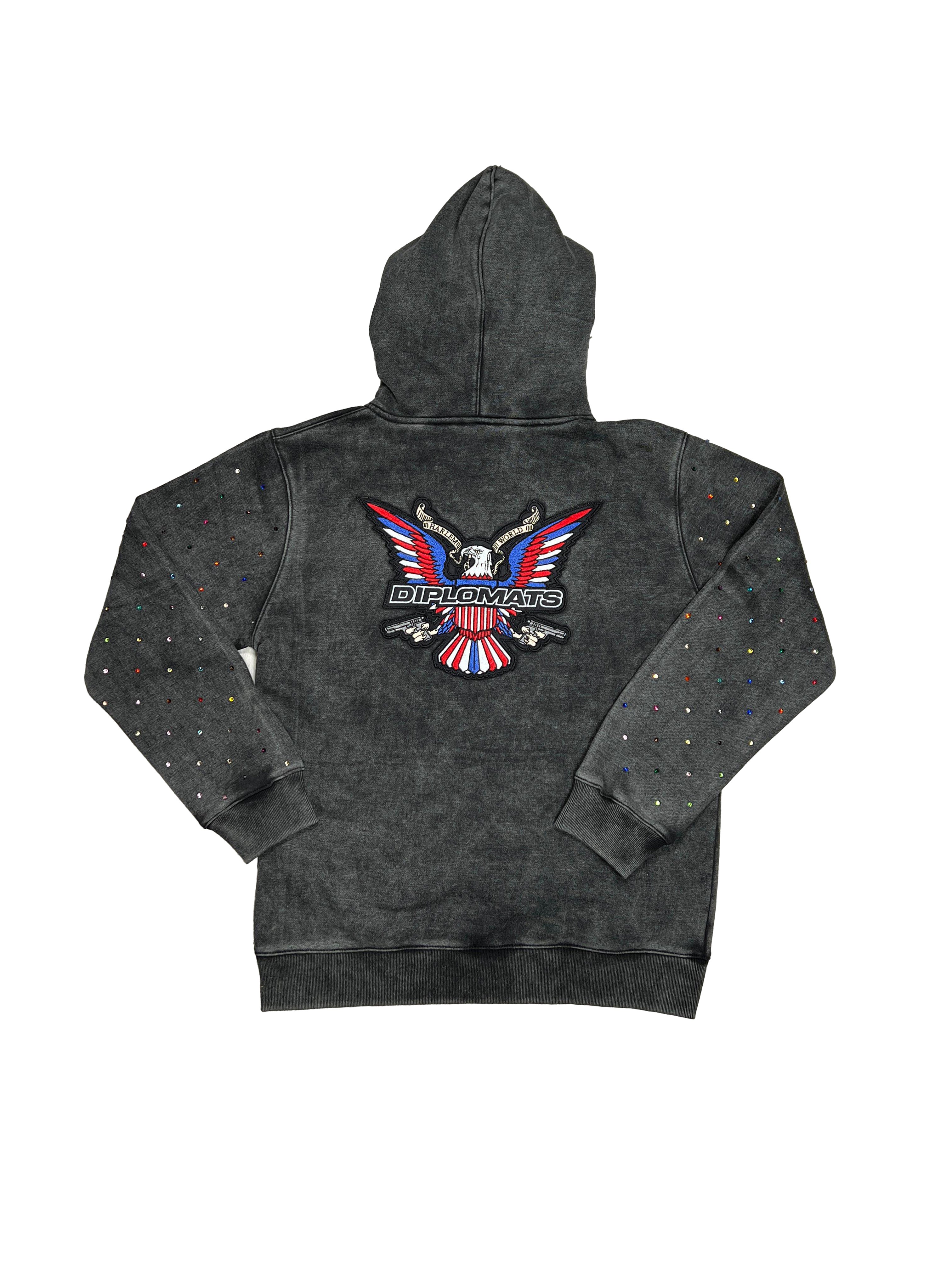 Dipset Eagle Black Washed Sweatsuit