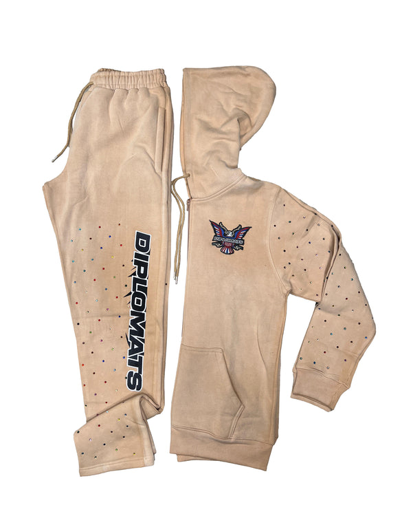 Killa Eagle Beige Sweatsuit