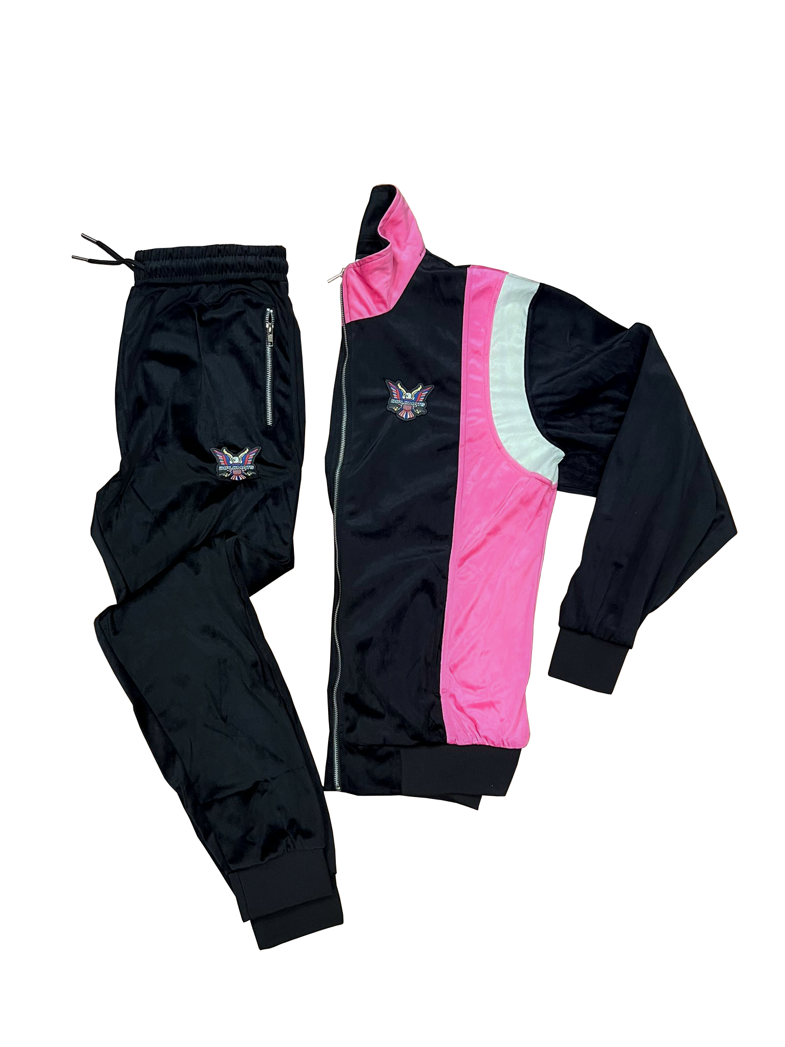 New velour Black/Pink Suit