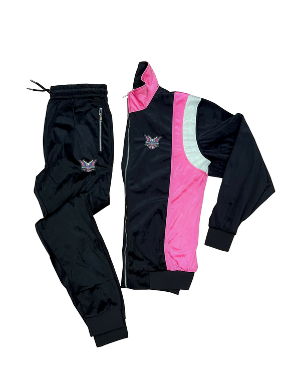 New velour Black/Pink Suit