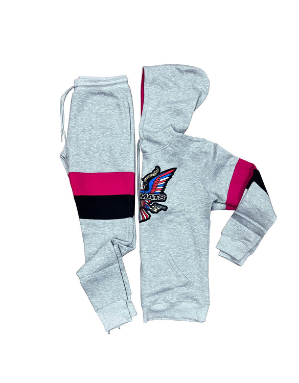 Dipset Couture Grey/Pink/Black Sweatsuit