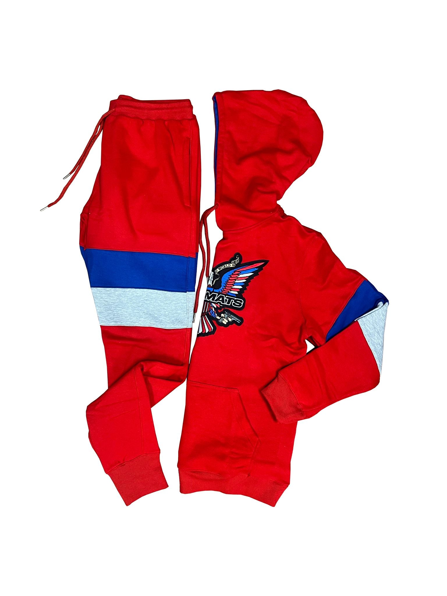 Dipset Couture Red/Blue/Grey Sweatsuit