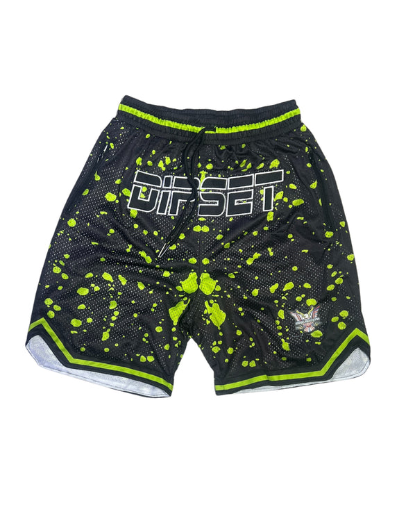 DRIPSET Shorts Black/Neon