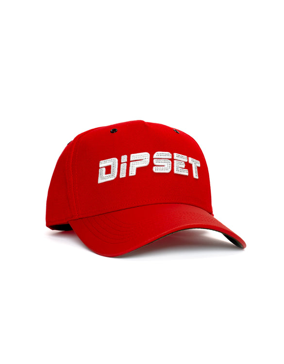 DIPSET COUTURE Bust Down Hat RED