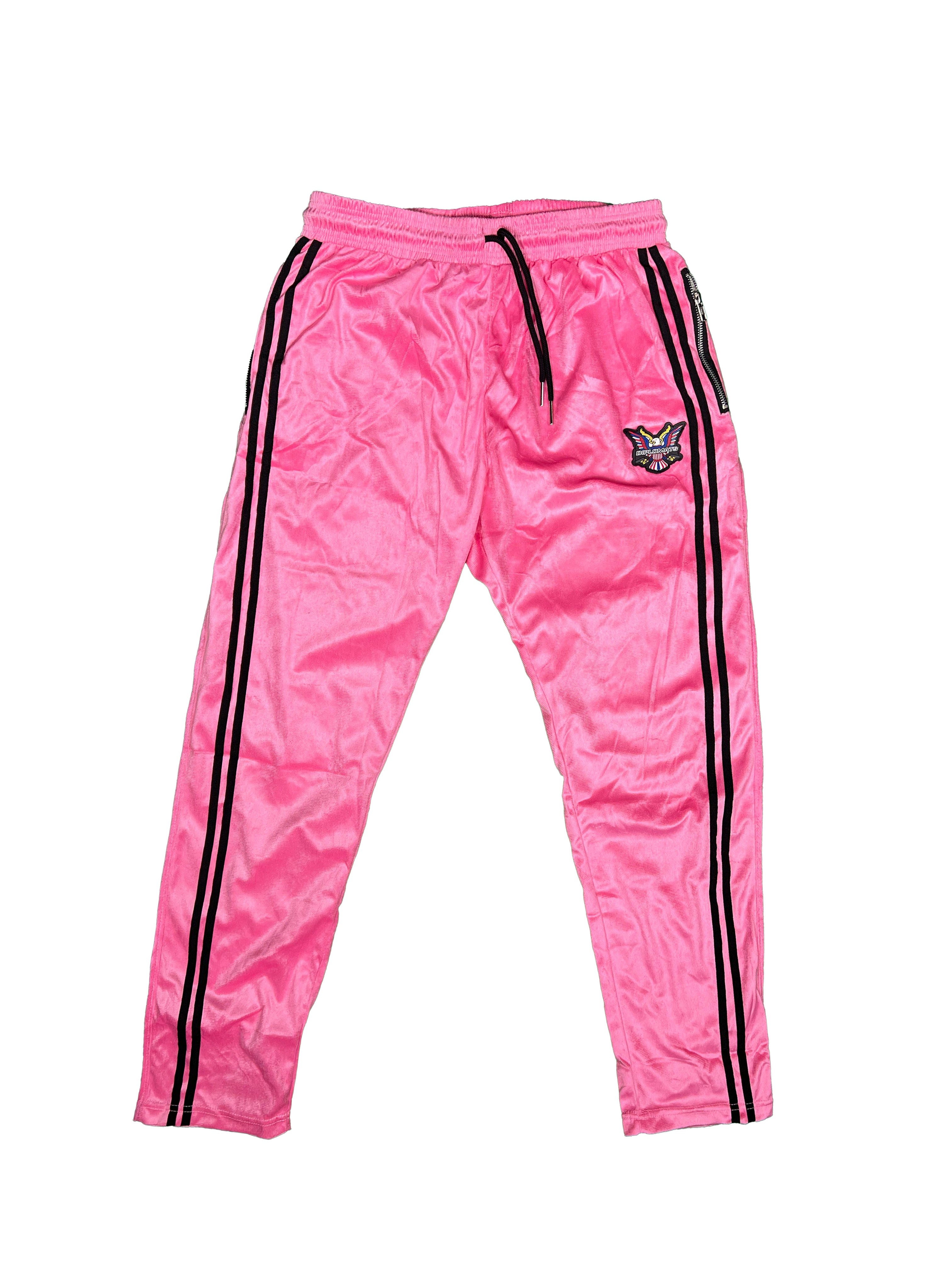 All Pink  Velour Hoodie Track Suit