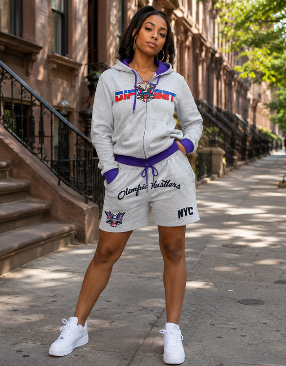 Short Set Grey Purp SS26