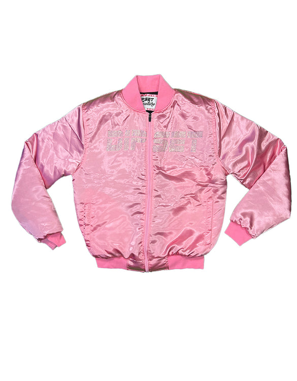 Dipset Bling Bomber Jacket Pink