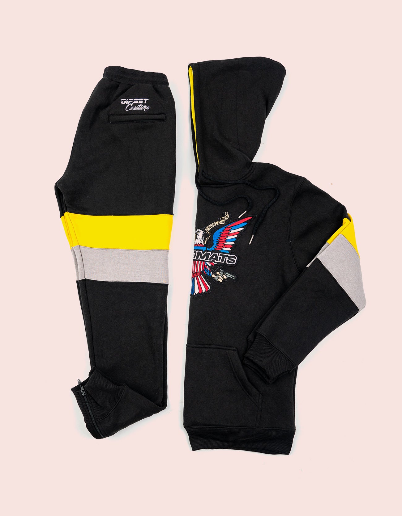 Dipset Couture Black/Yellow/Grey  Sweatsuit