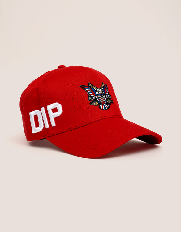DIPSET COUTURE COTTON ROCKSTAR HAT RED