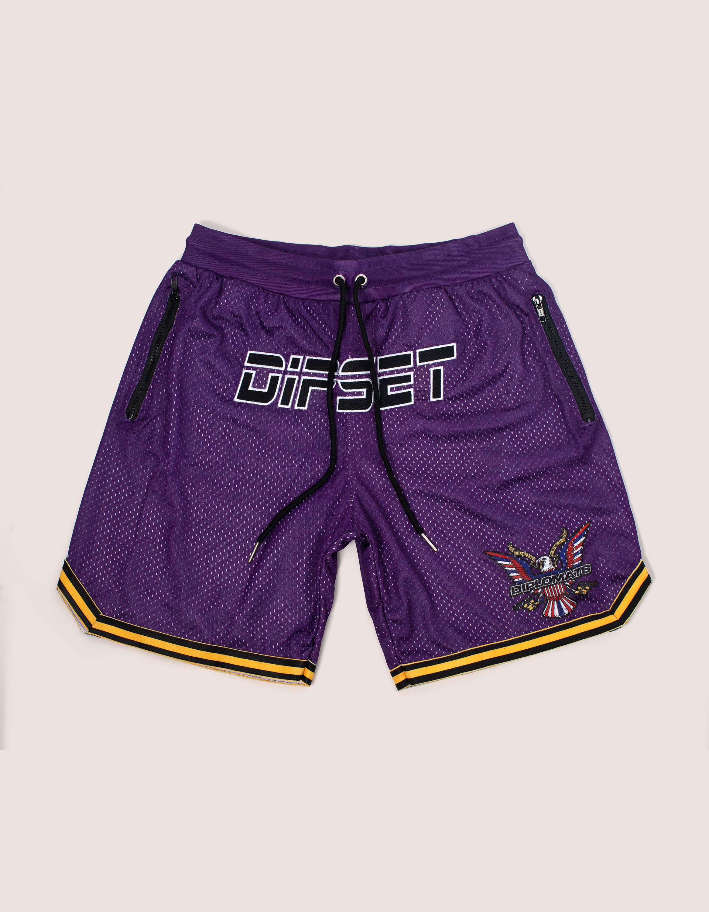 DIPSET Purple/YellowBBall Shorts