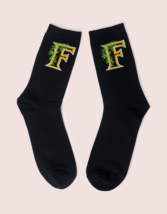 Flee Farms Black Socks