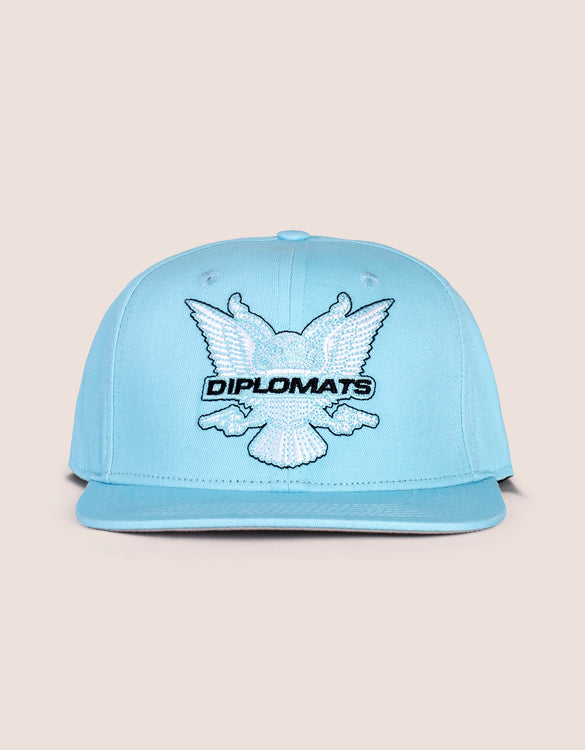 Baby Blue Classic Diplomats Eagle Snapback