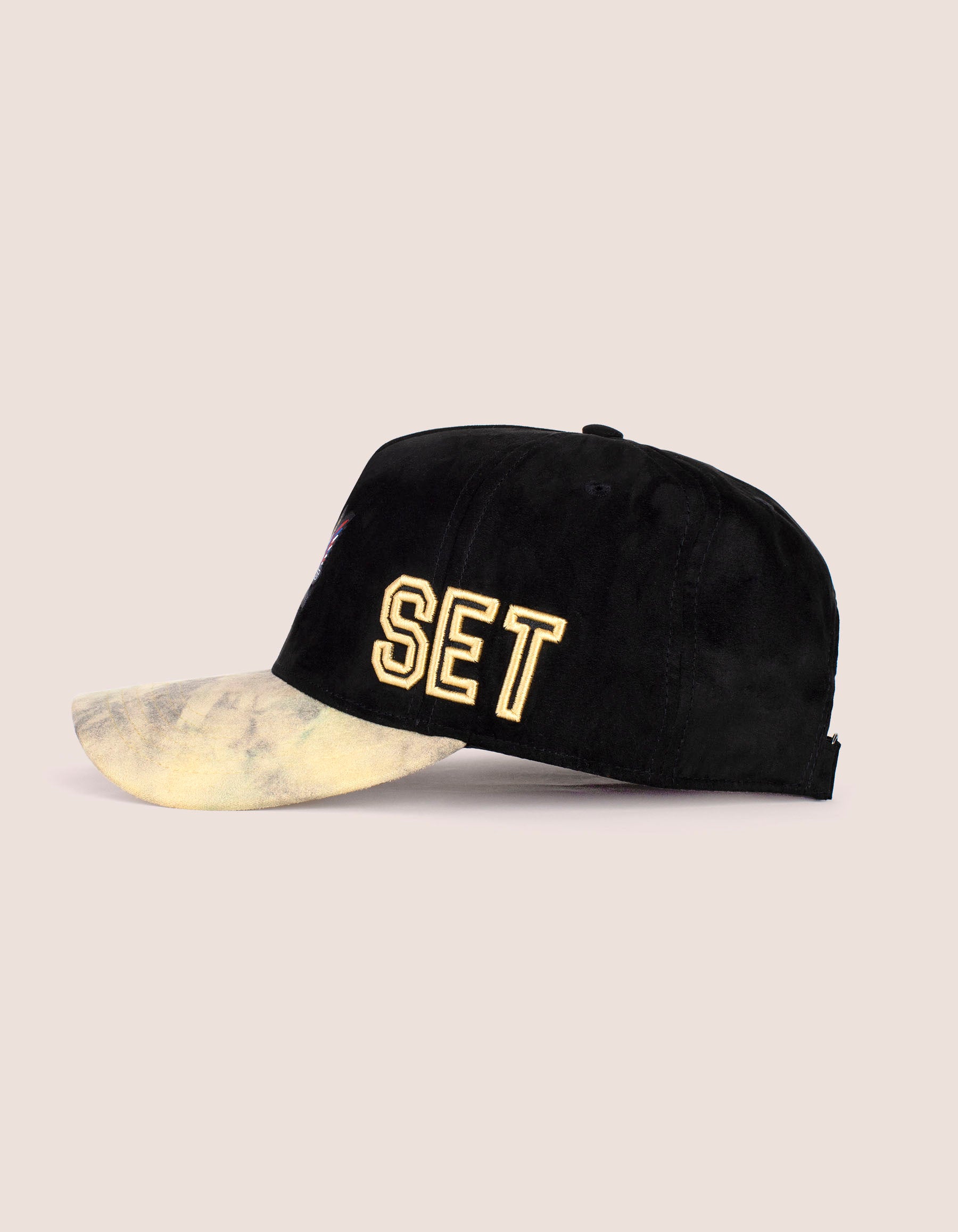 DIPSET COUTURE BLK/YELLOW Suede ROCKSTAR HAT