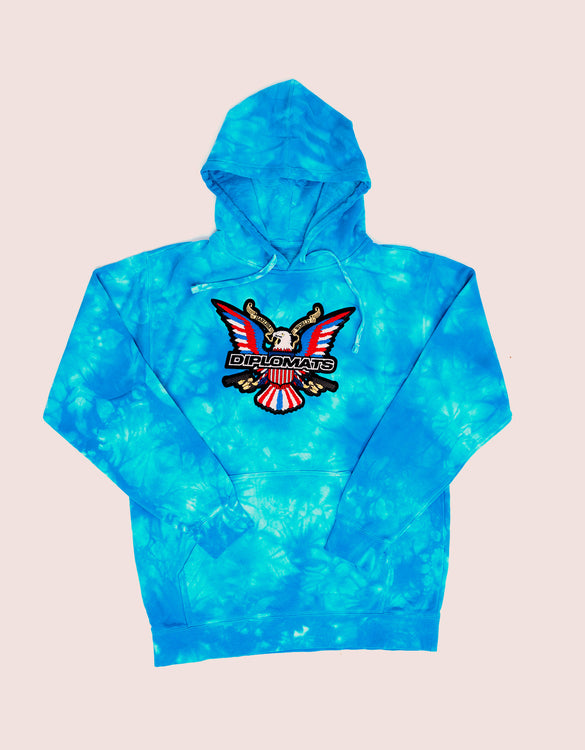 Tie-Dye  Blue DIPSET Hooded Sweatshirt