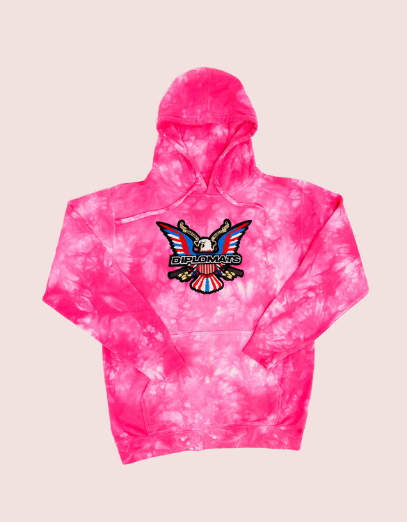 Tie-Dye Pink DIPSET Hooded Sweatshirt