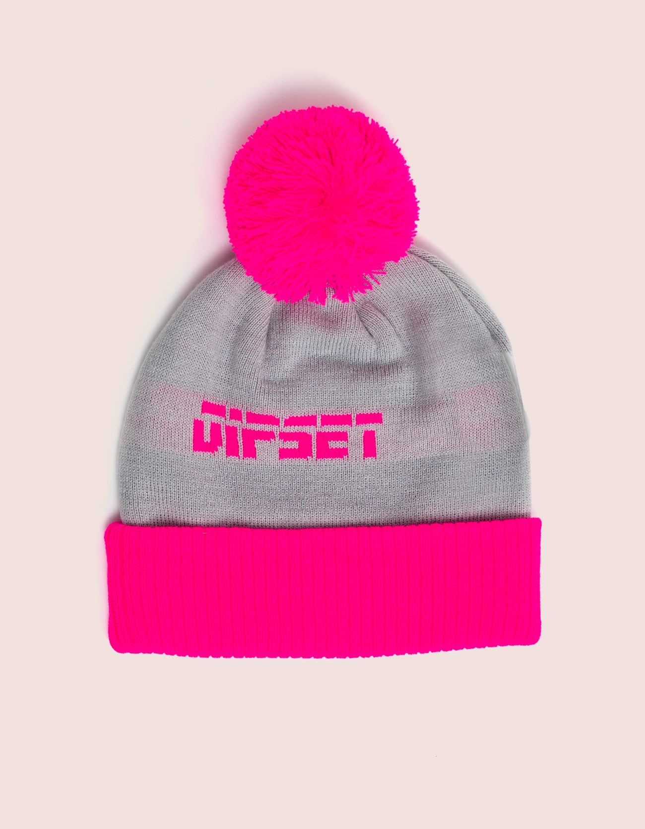 Grey/Pink Dipset Couture Beanie