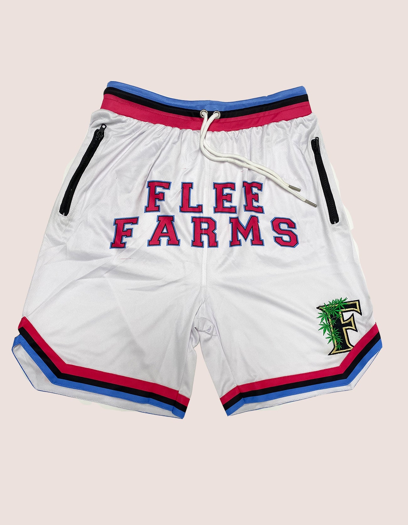 Flee Farms BB shorts White Miami