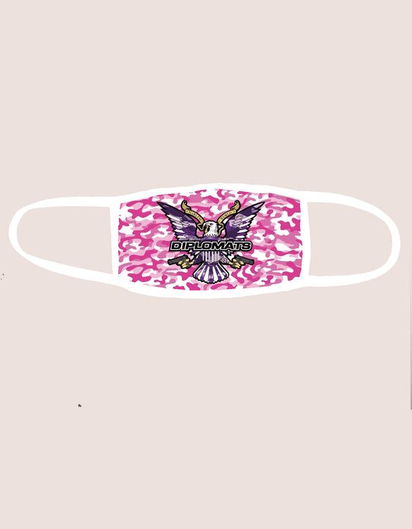 Pink & Purple Camo Mask