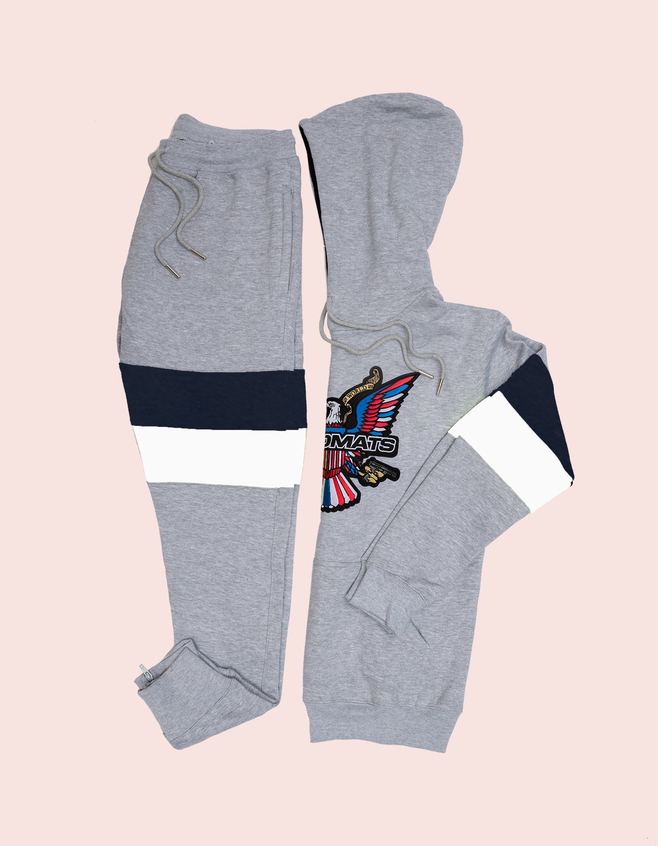 Dipset Couture Grey/Navy/White Sweatsuit