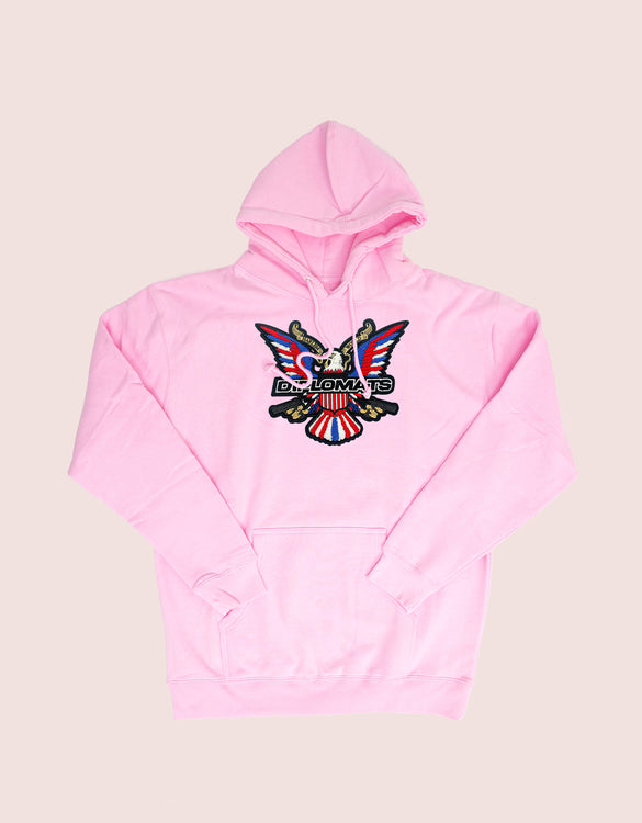 PINK DIPSET HOODIE CHENILLE EAGLE